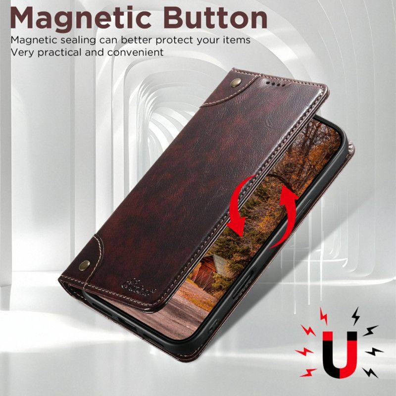 Læder Cover iPhone Air Vintage Suteni