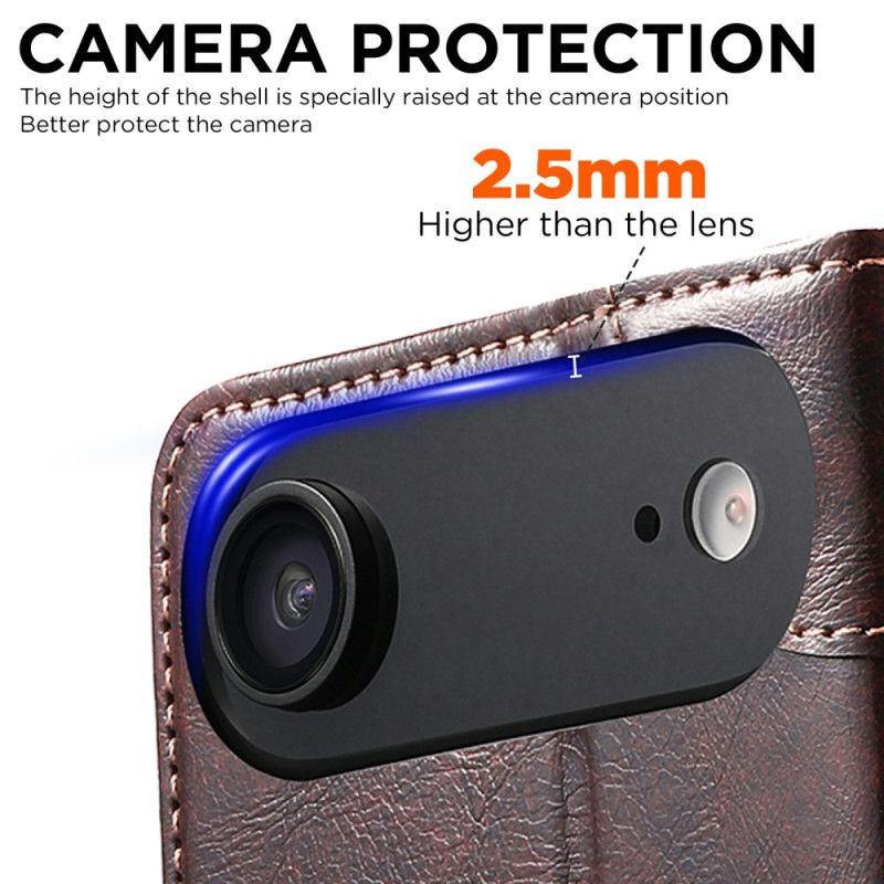 Læder Cover iPhone Air Vintage Suteni