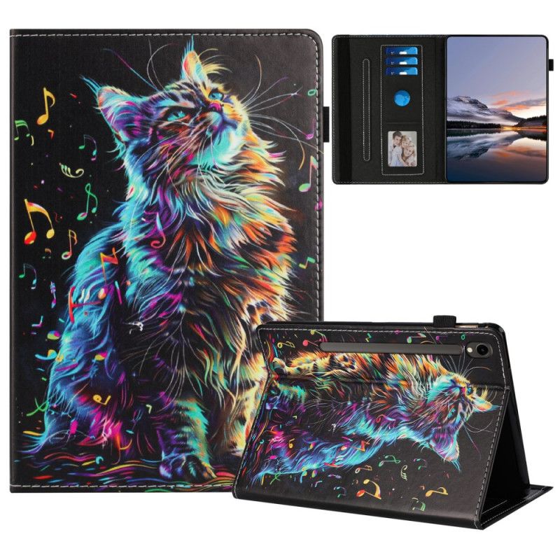 Case Samsung Galaxy Tab S10 Fe Telefon Etui Musikalsk Kat