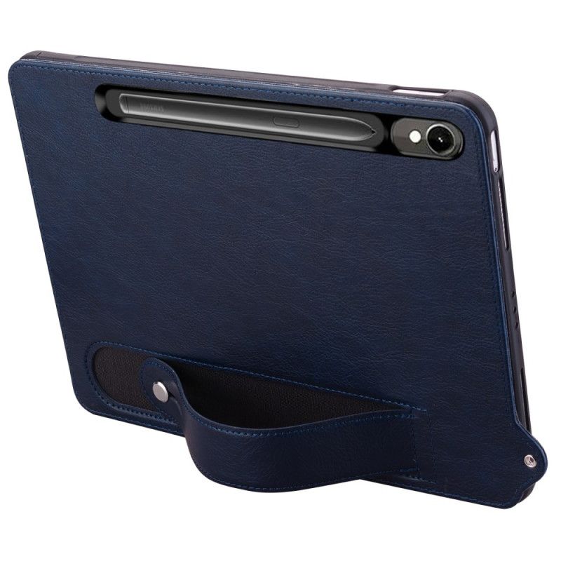 Cover Samsung Galaxy Tab S10 Fe Læderlook Med Rem