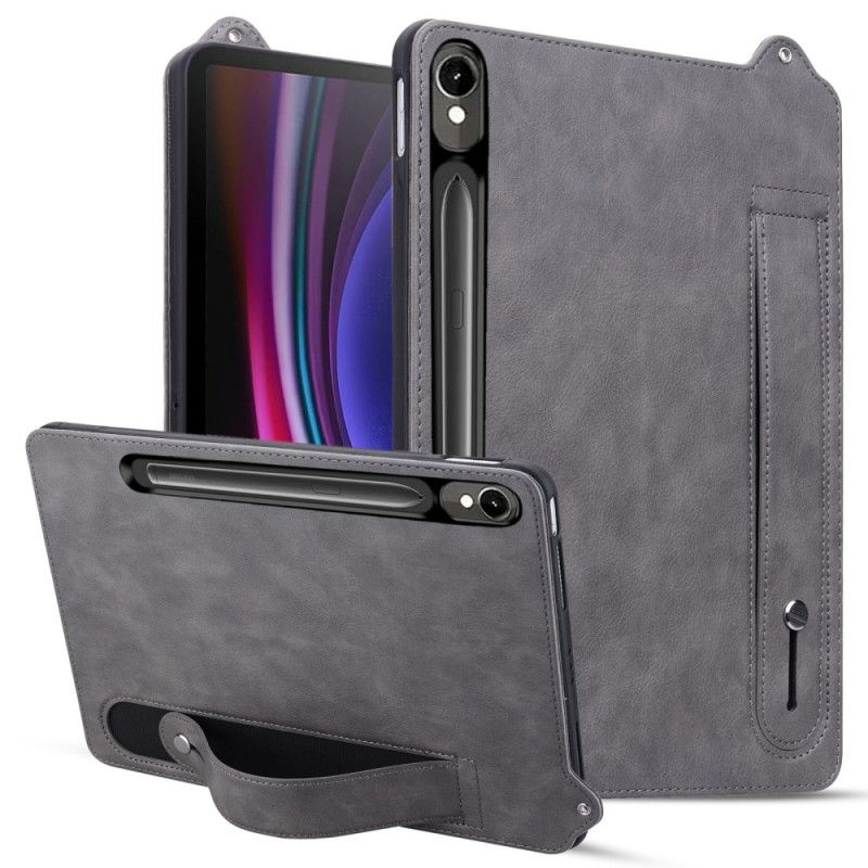 Cover Samsung Galaxy Tab S10 Fe Læderlook Med Rem