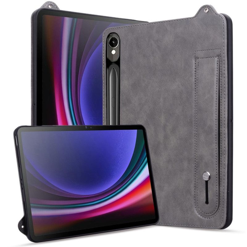 Cover Samsung Galaxy Tab S10 Fe Læderlook Med Rem