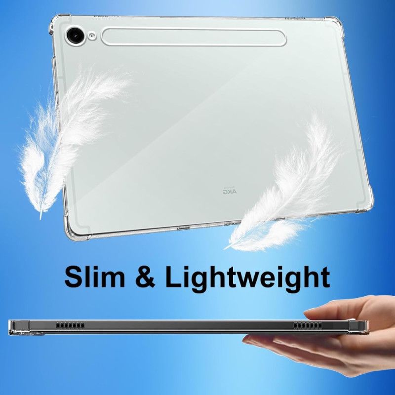 Cover Til Samsung Galaxy Tab S10 Fe Transparent Med 2 Hærdede Glasskærmbeskyttere