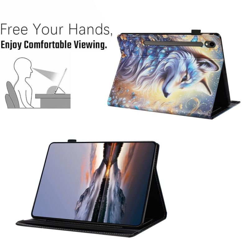 Etui Samsung Galaxy Tab S10 Fe Hvid Ulv