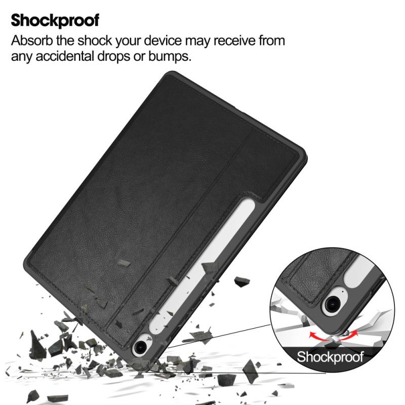 Etui Til Samsung Galaxy Tab S10 Fe Lædereffekt