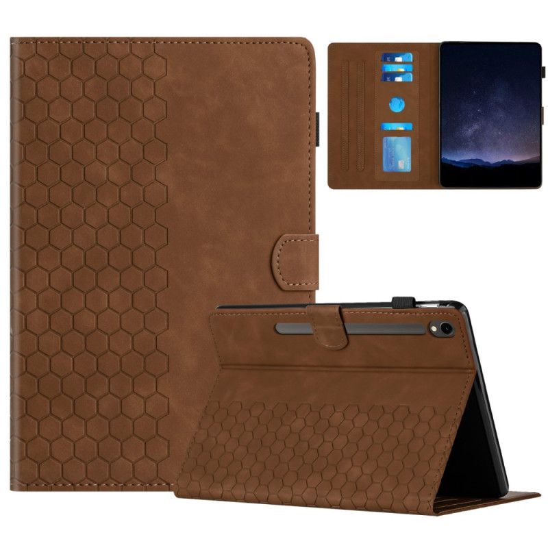 Læder Cover Samsung Galaxy Tab S10 Fe Vandret Kant