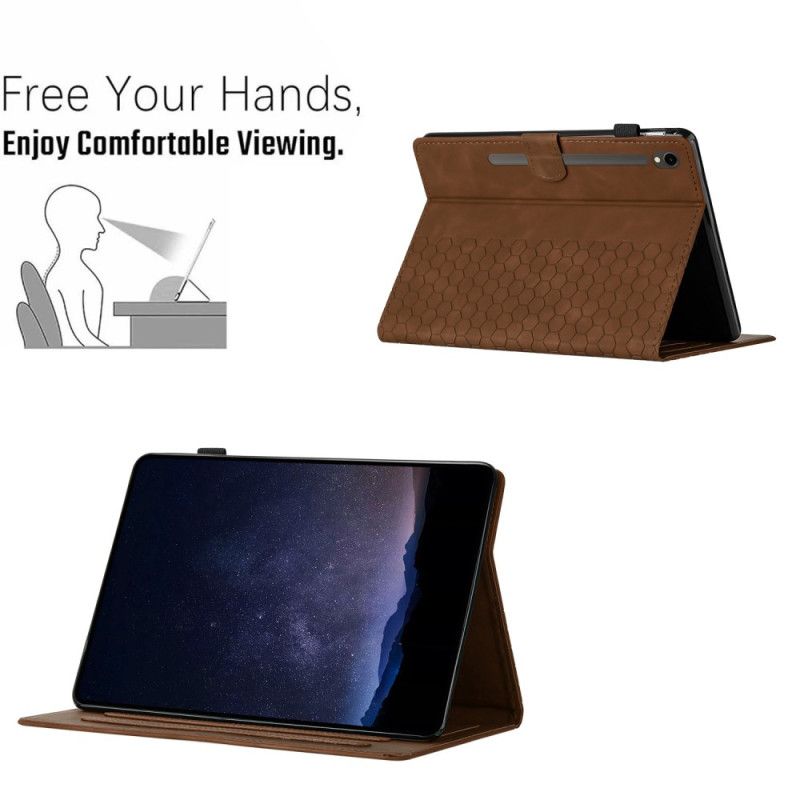 Læder Cover Samsung Galaxy Tab S10 Fe Vandret Kant