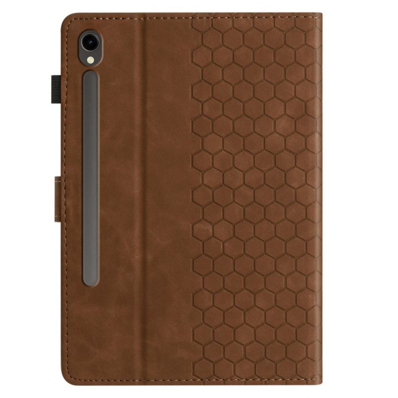 Læder Cover Samsung Galaxy Tab S10 Fe Vandret Kant