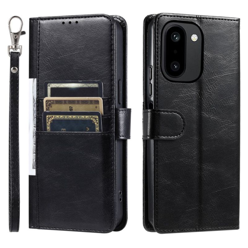 Flip Cover Oneplus 15r 6 Kortpladser Og Snor