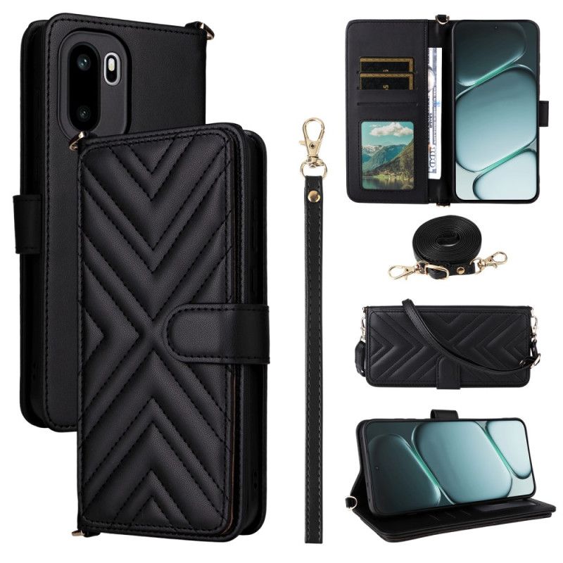 Flip Cover Til Oneplus 15r 6 Kortlommer Med Stropper