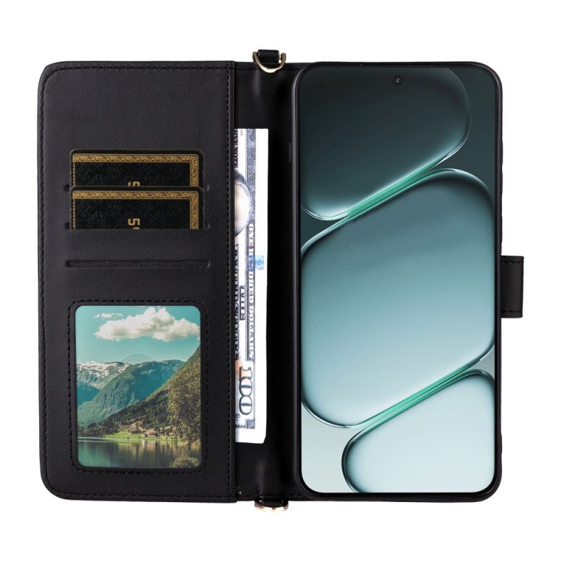 Flip Cover Til Oneplus 15r 6 Kortlommer Med Stropper