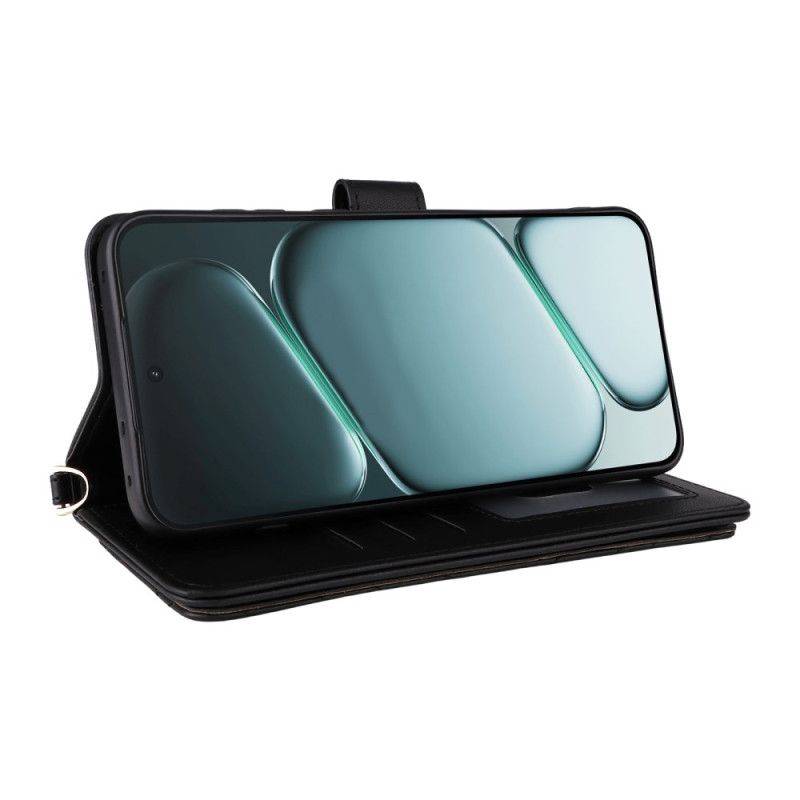 Flip Cover Til Oneplus 15r 6 Kortlommer Med Stropper