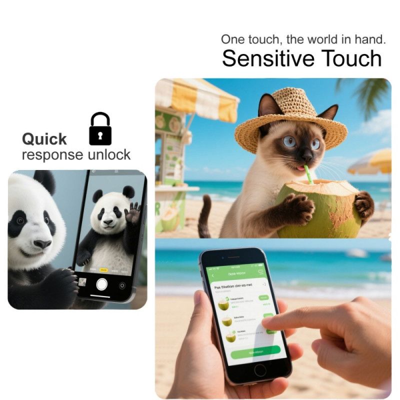 Hærdet Glasskærmbeskytter Til Oneplus 15r (kompatibel Med Fingeraftryksoplåsning)