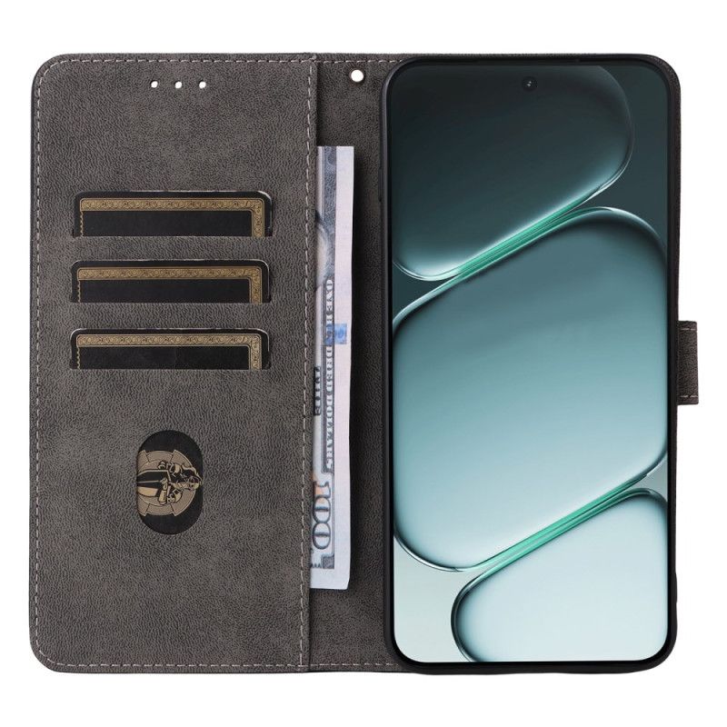 Læder Cover Oneplus 15r Telefon Etui Rfid-blokerende Ruskindseffekt