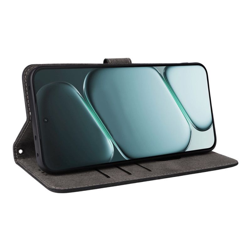 Læder Cover Oneplus 15r Telefon Etui Rfid-blokerende Ruskindseffekt