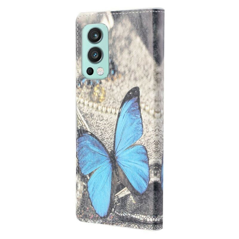 Flip Cover Oneplus Nord 2 5g Butterflies Strap Variationer