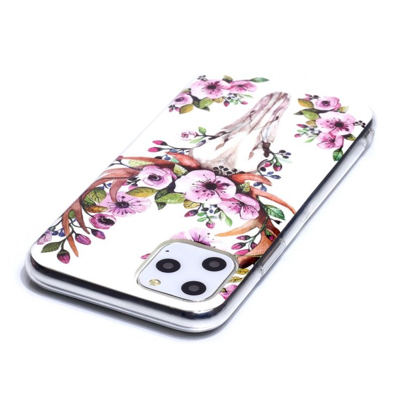 Cover iPhone 11 Pro Fluorescerende Blomstret Elg