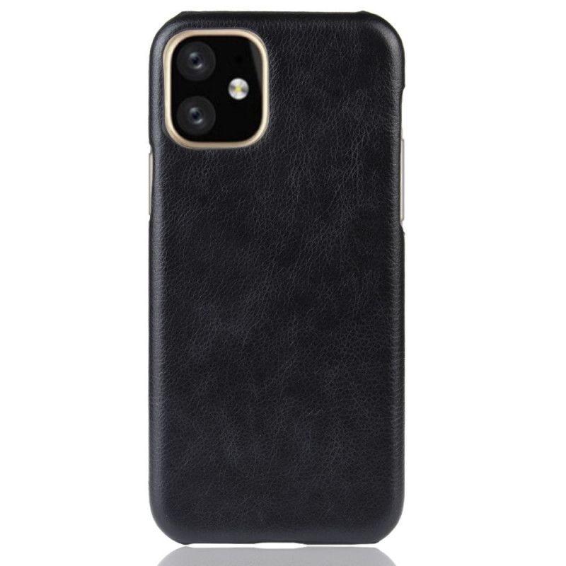Cover iPhone 11 Pro Sort Lychee-Lædereffekt