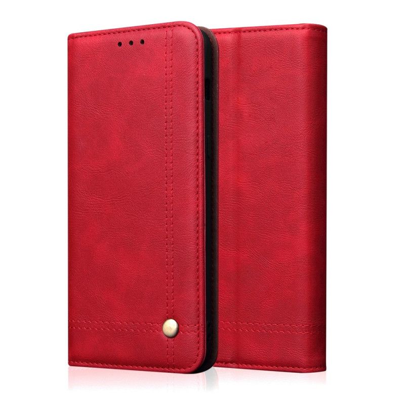 Læder Cover iPhone 11 Pro Sort Søm I Lædereffekt Original