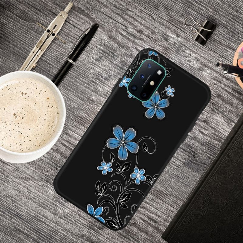 Cover for OnePlus 8T Blå Blomster