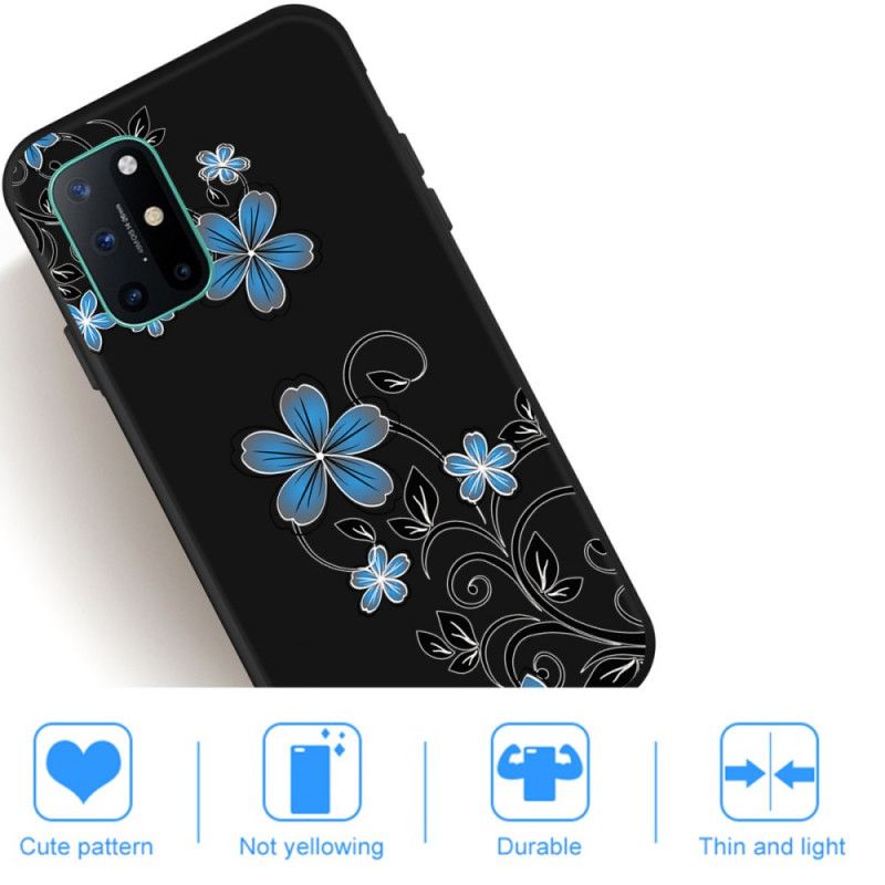 Cover for OnePlus 8T Blå Blomster