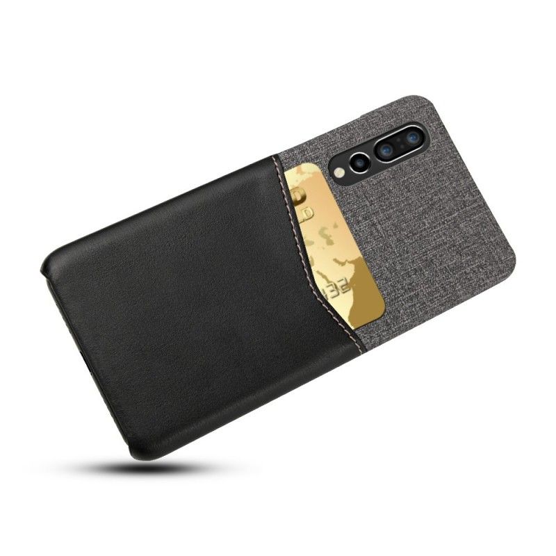 Cover Huawei P30 Sort Mobilcover Slot
