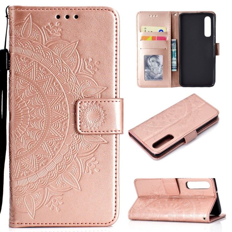 Flip Cover Huawei P30 Grå Mobilcover Solmandala