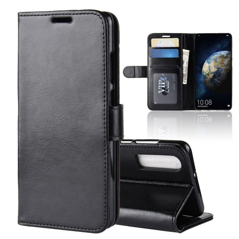 Flip Cover Læder for Huawei P30 Sort Ultra Kunstlæder