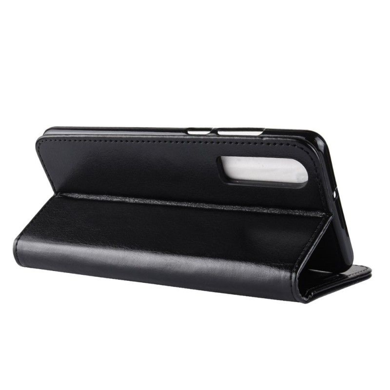 Flip Cover Læder for Huawei P30 Sort Ultra Kunstlæder