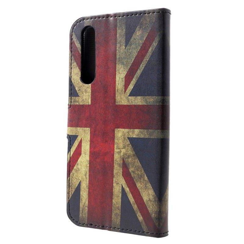 Flip Cover Læder Huawei P30 Englands Flag Original