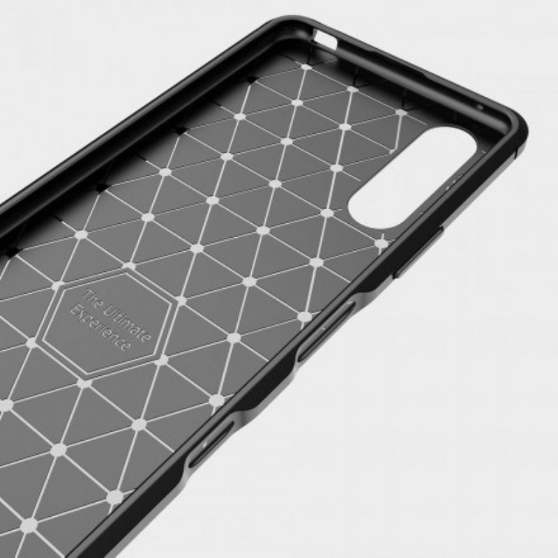 Cover Sony Xperia 10 Iii Telefon Etui Børstet Kulfiber