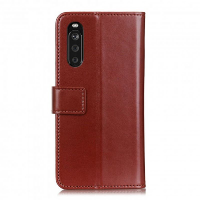 Flip Cover Til Sony Xperia 10 Iii Trefarvet Lædereffekt