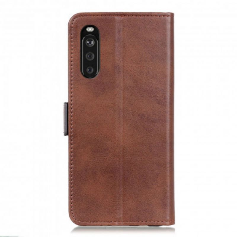 Læder Cover Sony Xperia 10 Iii Telefon Etui Dobbeltklap