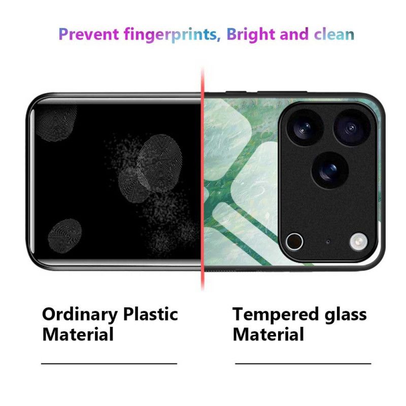 Cover iPhone 17 Pro Max Hærdet Glas Med Kattemaleri