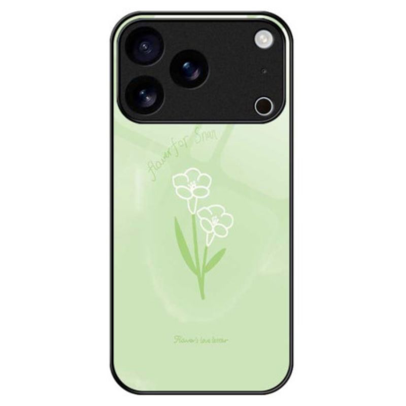 Cover iPhone 17 Pro Max Hærdet Glasblomster