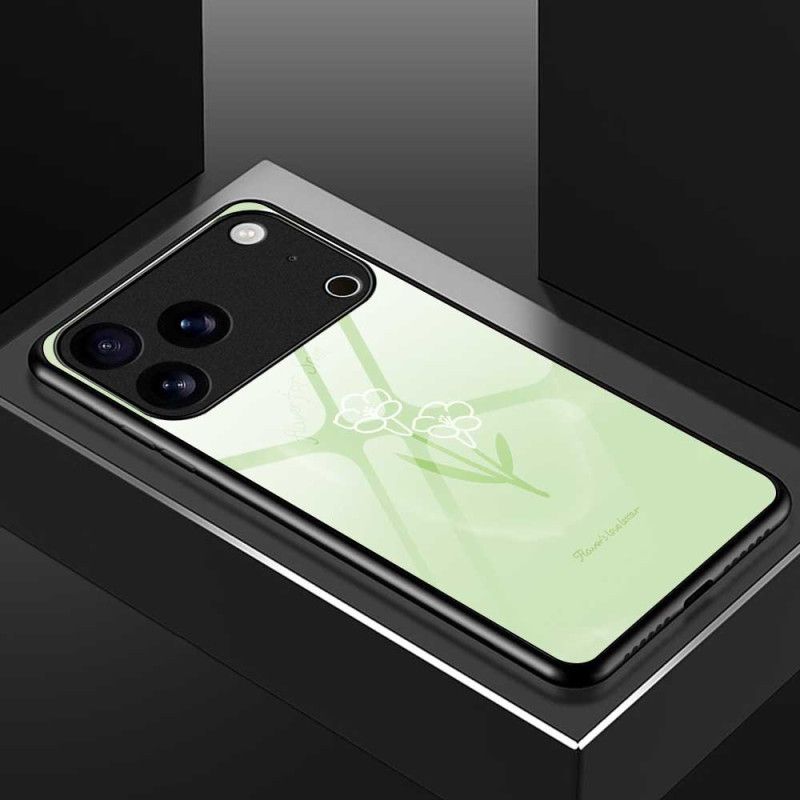 Cover iPhone 17 Pro Max Hærdet Glasblomster