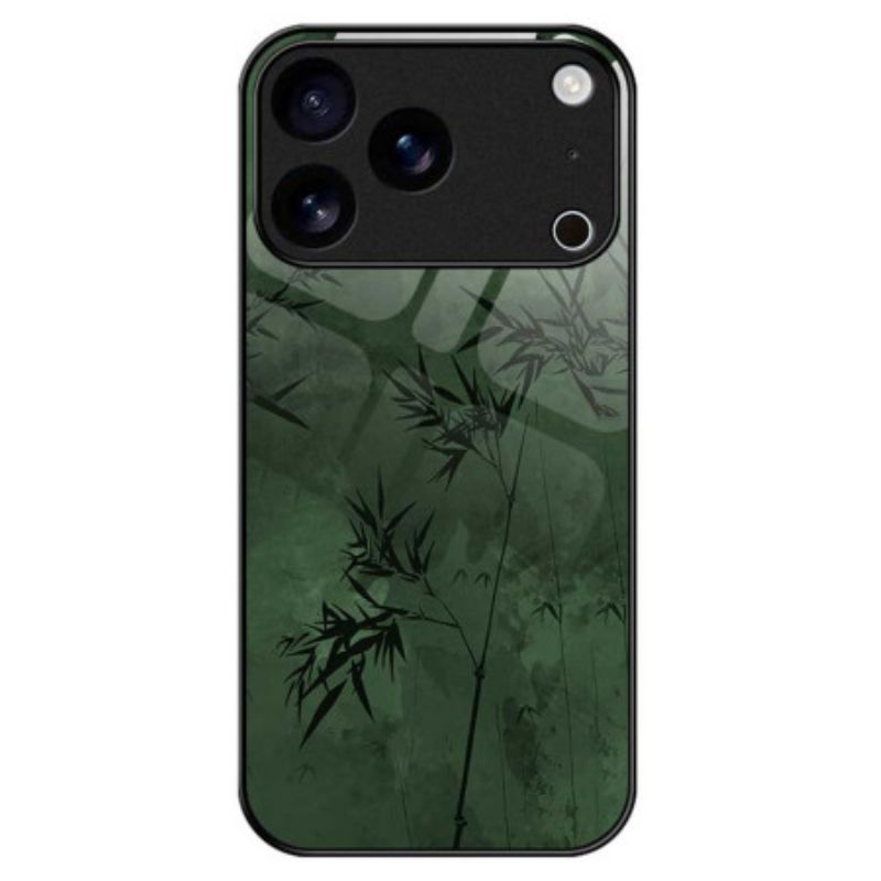 Cover iPhone 17 Pro Max Hærdet Glasblomsterblæk