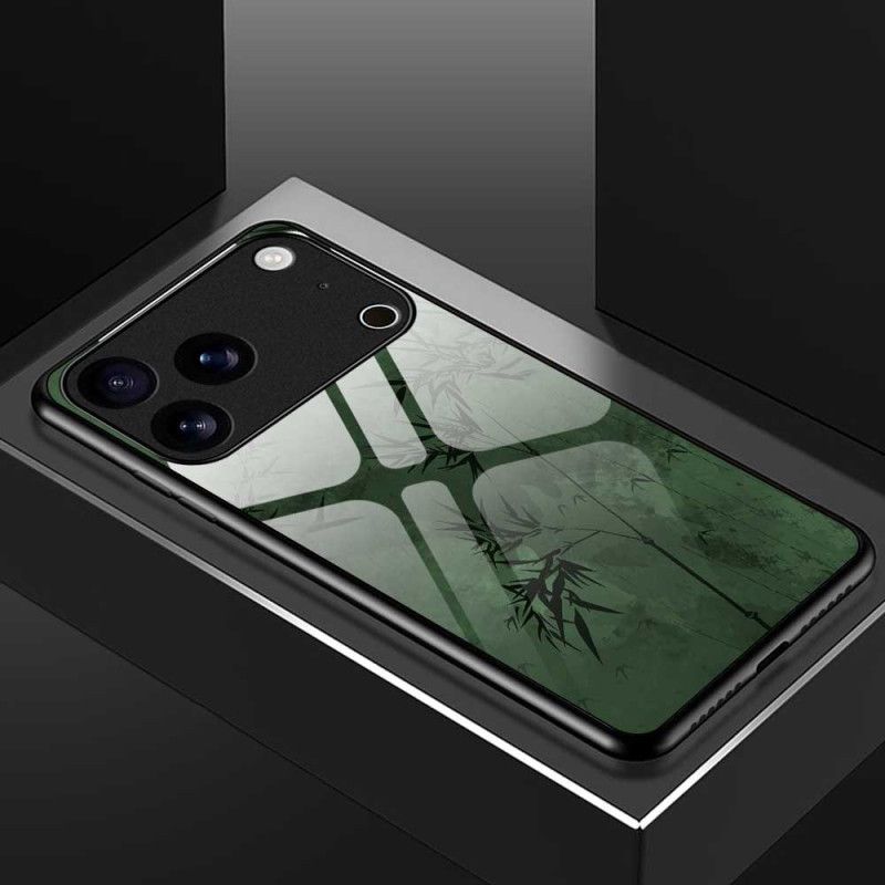 Cover iPhone 17 Pro Max Hærdet Glasblomsterblæk