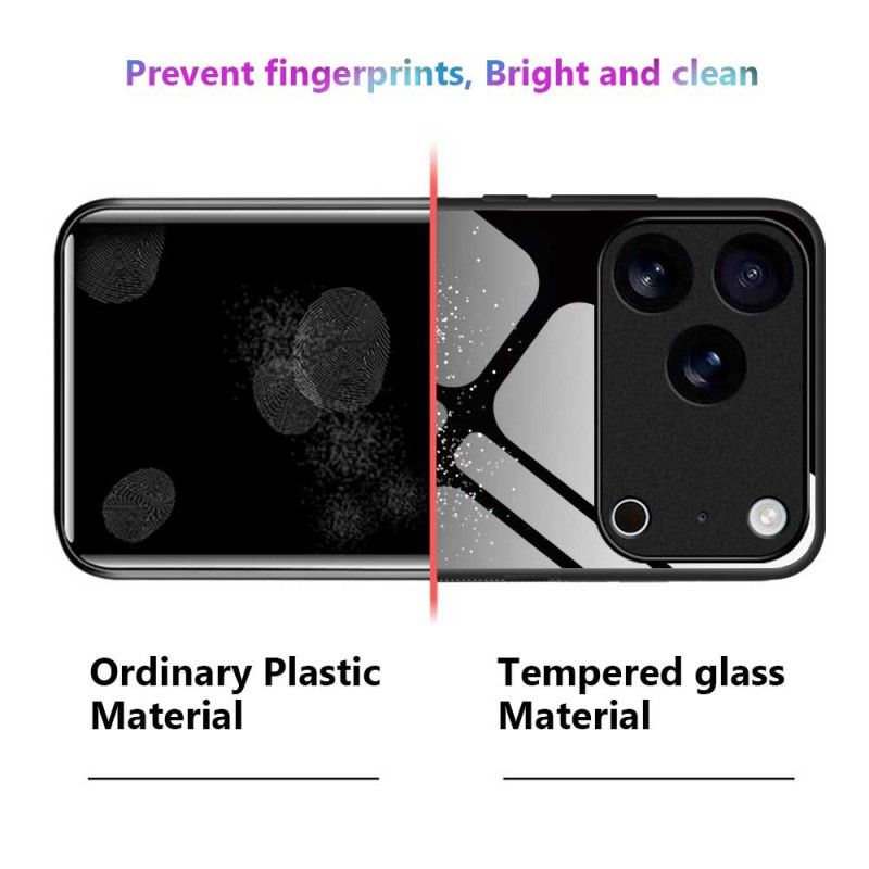 Cover iPhone 17 Pro Max Hjertebeskyttet Hærdet Glas