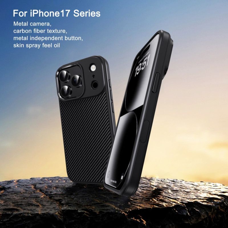 Cover iPhone 17 Pro Max Ipaky Carbon Fiber