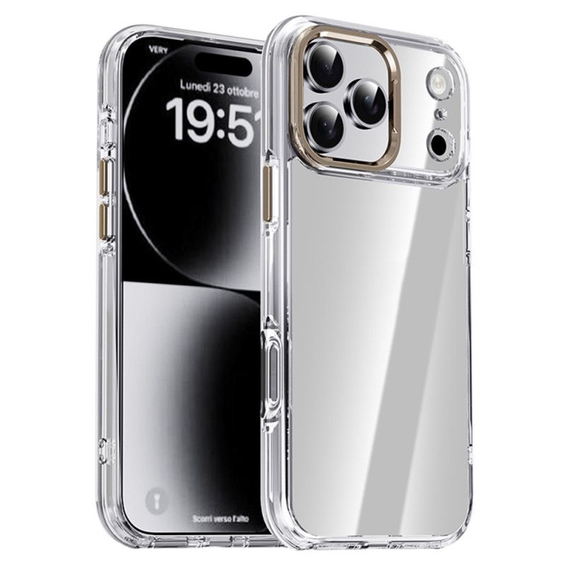 Cover iPhone 17 Pro Max Ipaky Transparent Metallinseramme