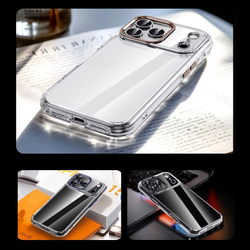 Cover iPhone 17 Pro Max Ipaky Transparent Metallinseramme