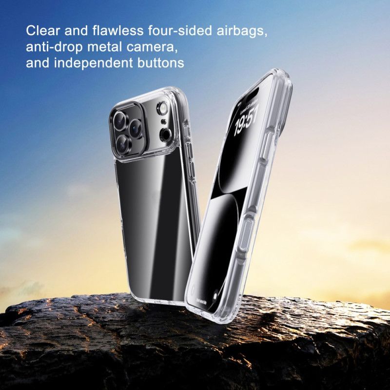 Cover iPhone 17 Pro Max Ipaky Transparent Metallinseramme