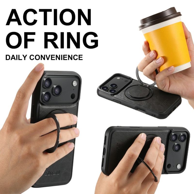 Cover iPhone 17 Pro Max Kompatibel Magsafe Med Roterende Montering Suteni