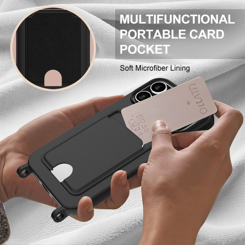 Cover iPhone 17 Pro Max Kortholder Med Snor