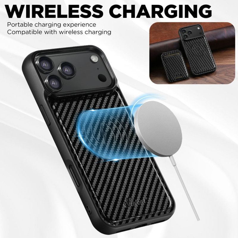 Cover iPhone 17 Pro Max Magsafe-kompatibel Aftagelig Kortholder