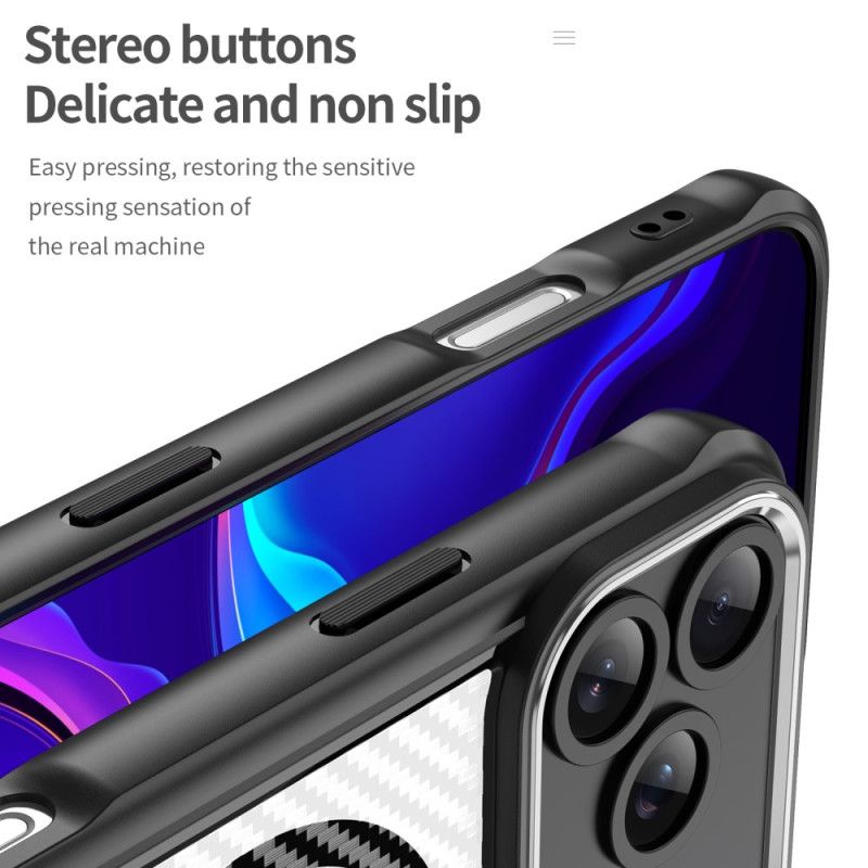 Cover iPhone 17 Pro Max Magsafe-kompatibel Gennemsigtig Kulfiber