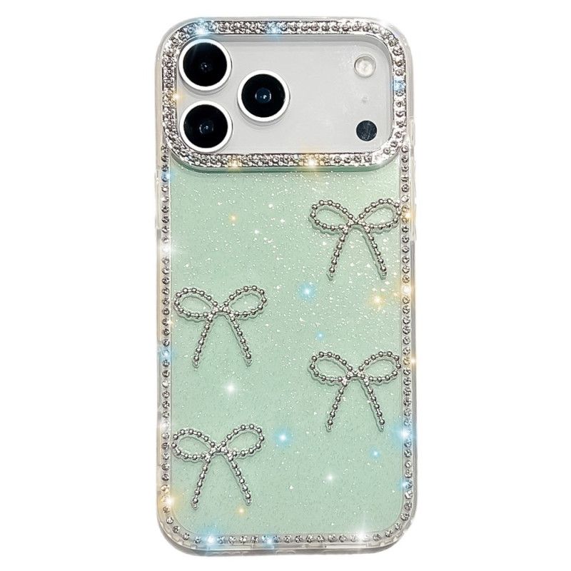 Cover iPhone 17 Pro Max Sommerfugle- Og Glitterdekoration