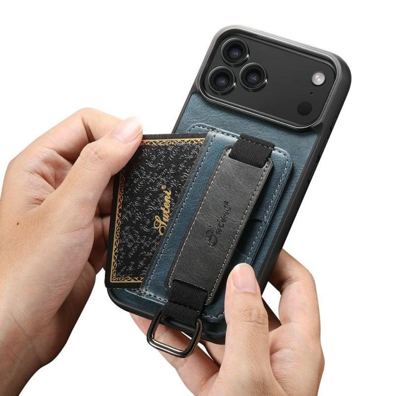 Cover iPhone 17 Pro Max Suteni Kortholder Og Rem