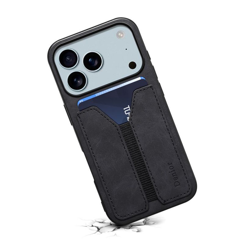 Cover iPhone 17 Pro Max Telefon Etui Denior Elastisk Kortholder